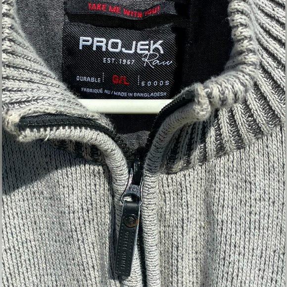Light grey Projek Raw sweater. - Picture 3 of 5